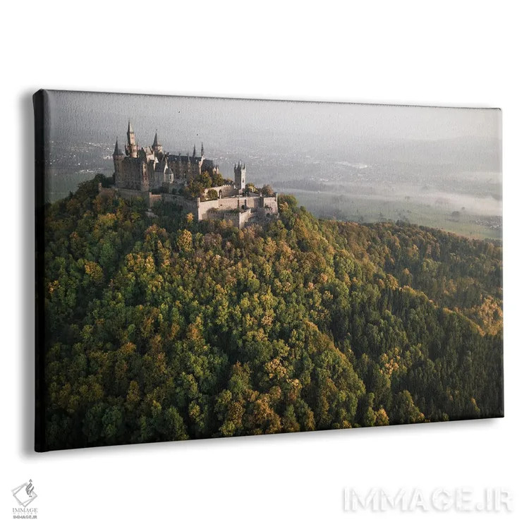 تابلو قلعه بر فراز تپه یک اثر فابیان فورتمن - نمای پرسپکتیو محصول