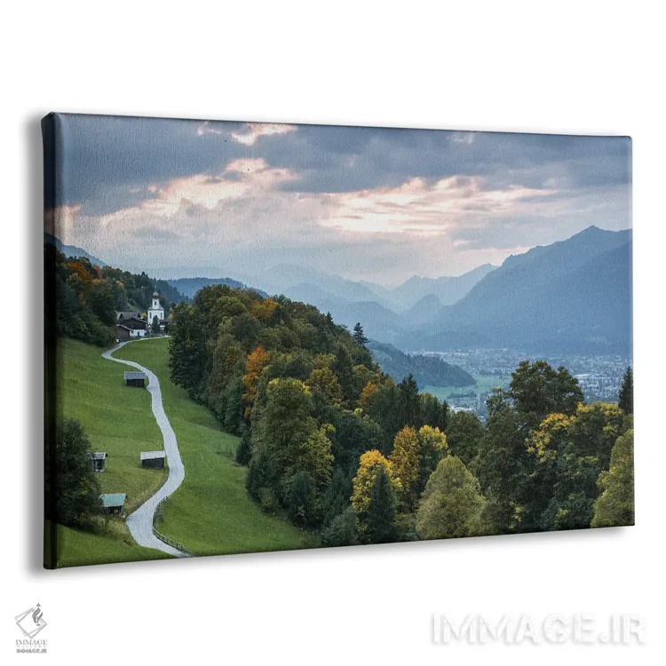 تابلو جاده به سوی غروب اثر فابیان فورتمن - نمای پرسپکتیو محصول