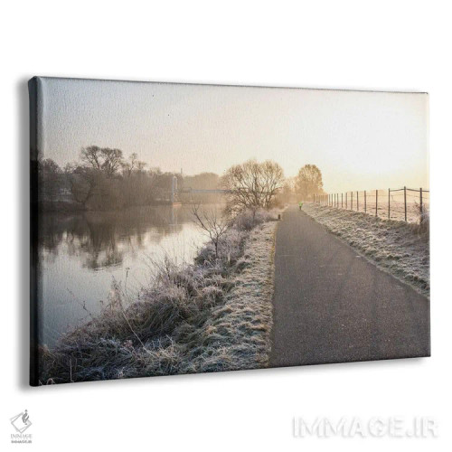 تابلو دویدن صبحگاهی مهآلود اثر فابیان فورتمن - نمای پرسپکتیو محصول
