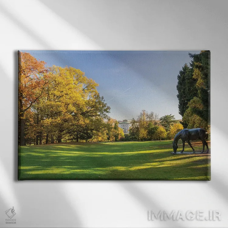 تابلو پارک پاییزی اثر فابیان فورتمن - نمای روبهرو روی دیوار