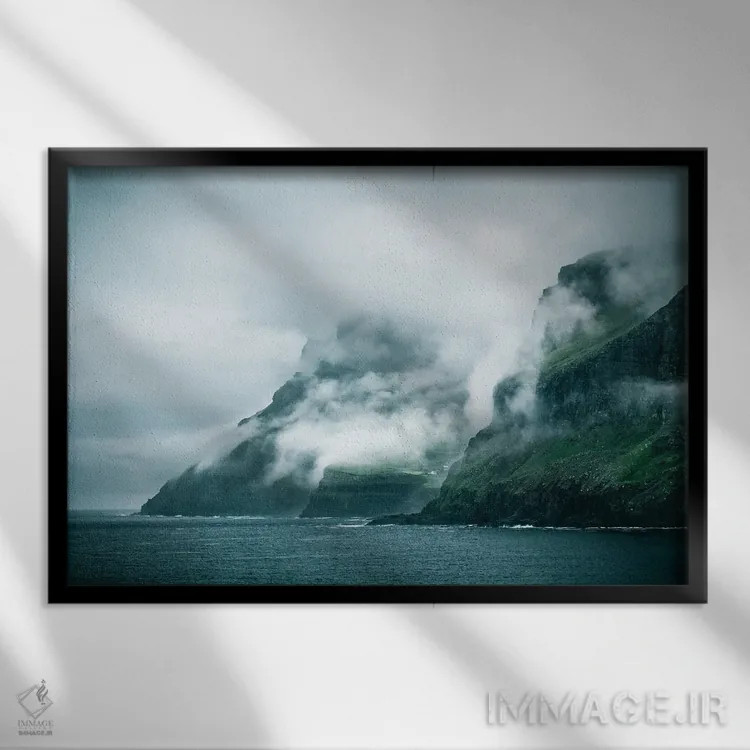 تابلو ساحل احساسی اثر فابیان فورتمن - نمای قابدار مشکی