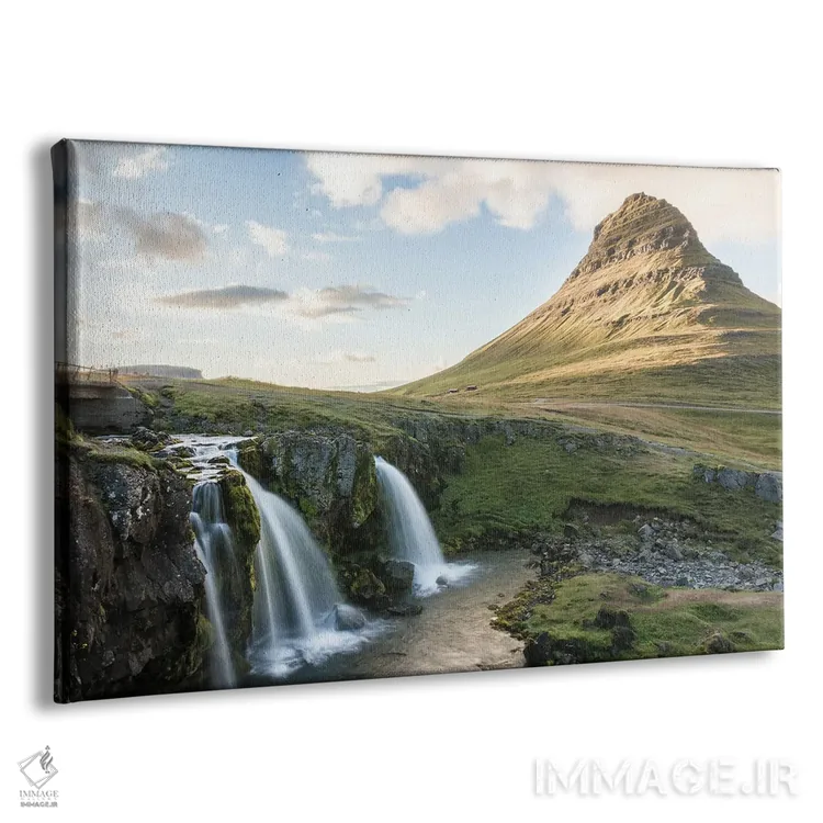 تابلو آبشار کیرکیوفل (ایسلند) اثر فابیان فورتمن - نمای پرسپکتیو محصول