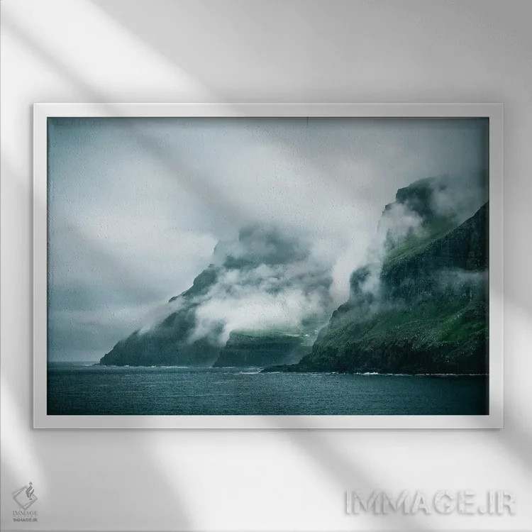 تابلو ساحل احساسی اثر فابیان فورتمن - نمای قابدار سفید