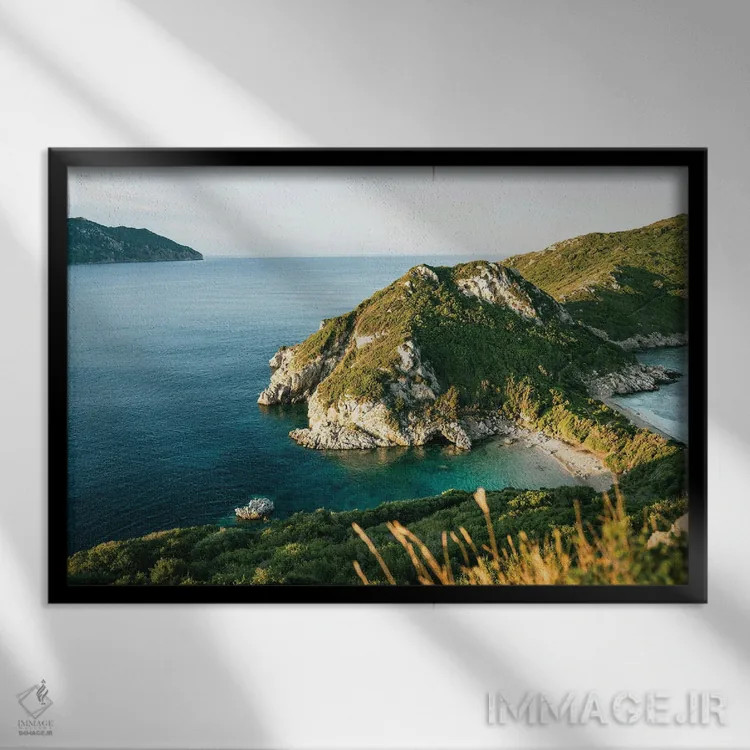 تابلو طلوع یونانی اثر فابیان فورتمن - نمای قابدار مشکی