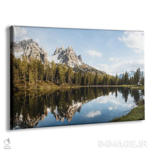 تابلو دریاچه آلپی اثر فابیان فورتمن - نمای پرسپکتیو محصول