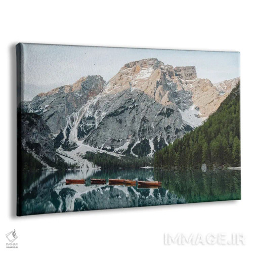 تابلو ۵ قایق در دریاچه ایتالیا اثر فابیان فورتمن - نمای پرسپکتیو محصول
