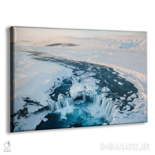تابلو آبشار زمستانی اثر فابیان فورتمن - نمای پرسپکتیو محصول