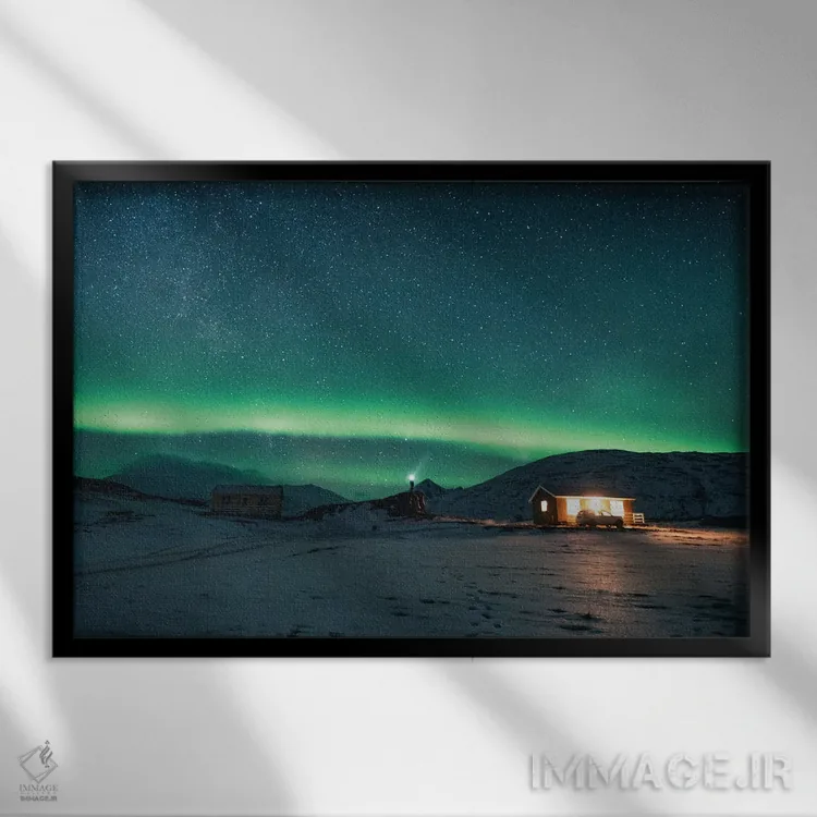 تابلو هزار ستاره اثر فابیان فورتمن - نمای قابدار مشکی