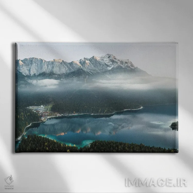 تابلو دامنه کوه اثر فابیان فورتمن - نمای روبهرو روی دیوار