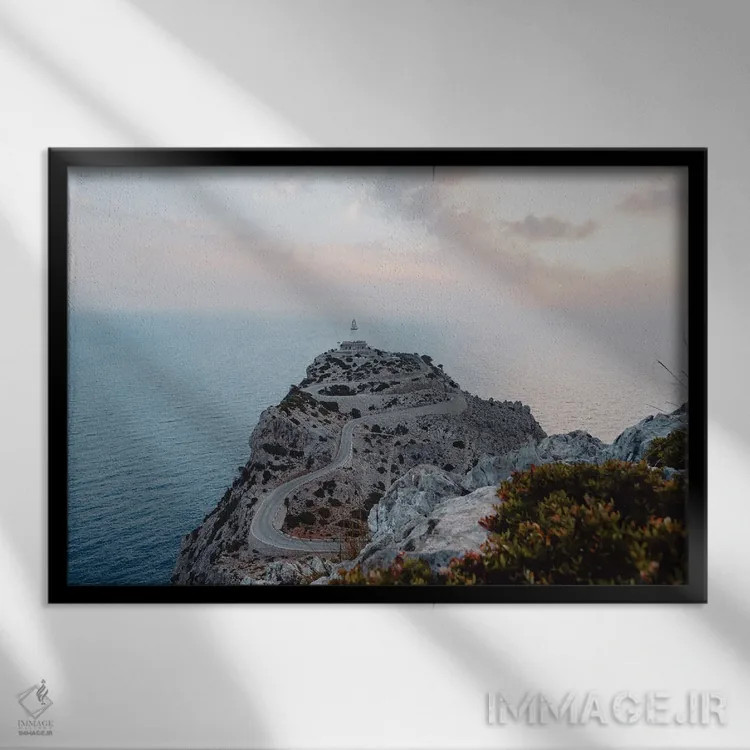 تابلو مایورکا (جزیره اسپانیا) اثر فابیان فورتمن - نمای قابدار مشکی