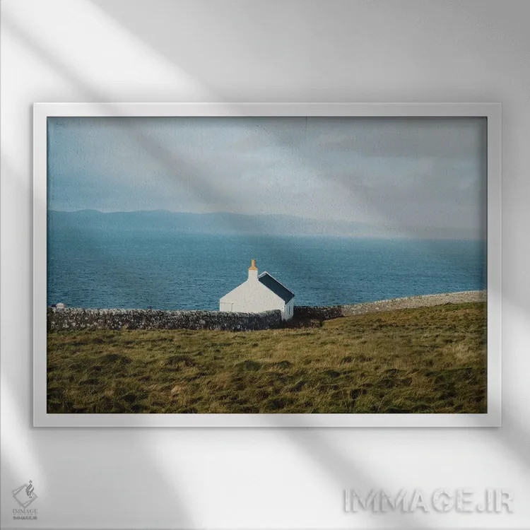 تابلو آخرین خانه اثر فابیان فورتمن - نمای قابدار سفید