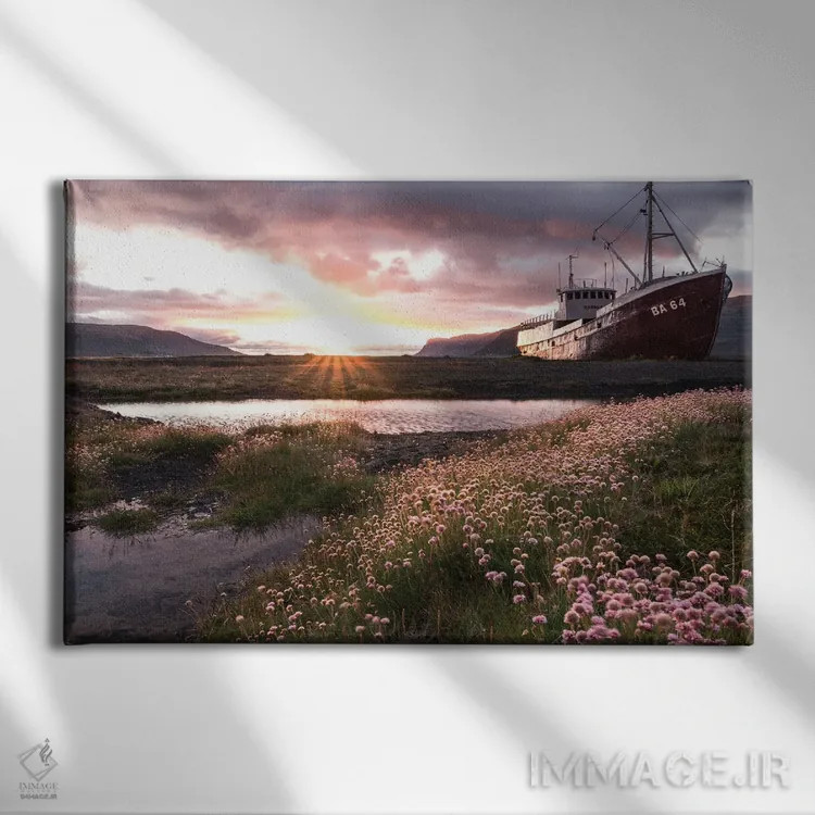 تابلو مسیر گلها اثر فابیان فورتمن - نمای روبهرو روی دیوار