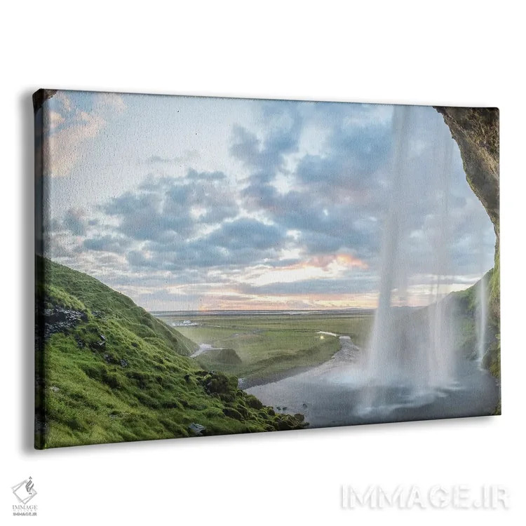 تابلو آبشار سلجلاندفوس اثر فابیان فورتمن - نمای پرسپکتیو محصول