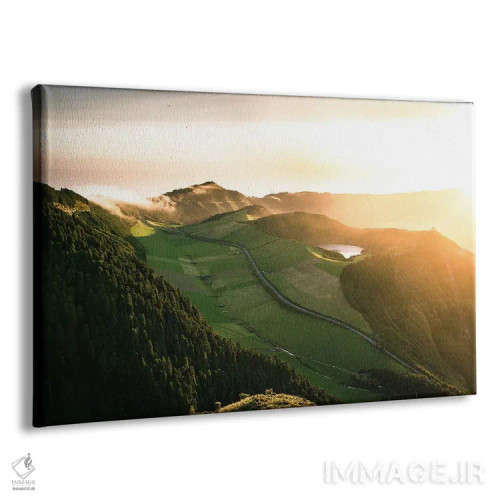 تابلو درخشش غروب اثر فابیان فورتمن - نمای پرسپکتیو محصول
