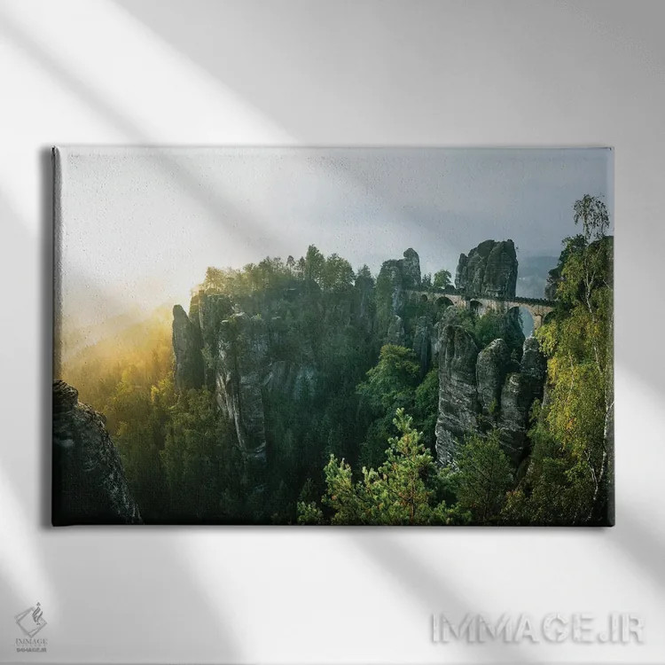 تابلو مبارزه با مه اثر فابیان فورتمن - نمای روبهرو روی دیوار