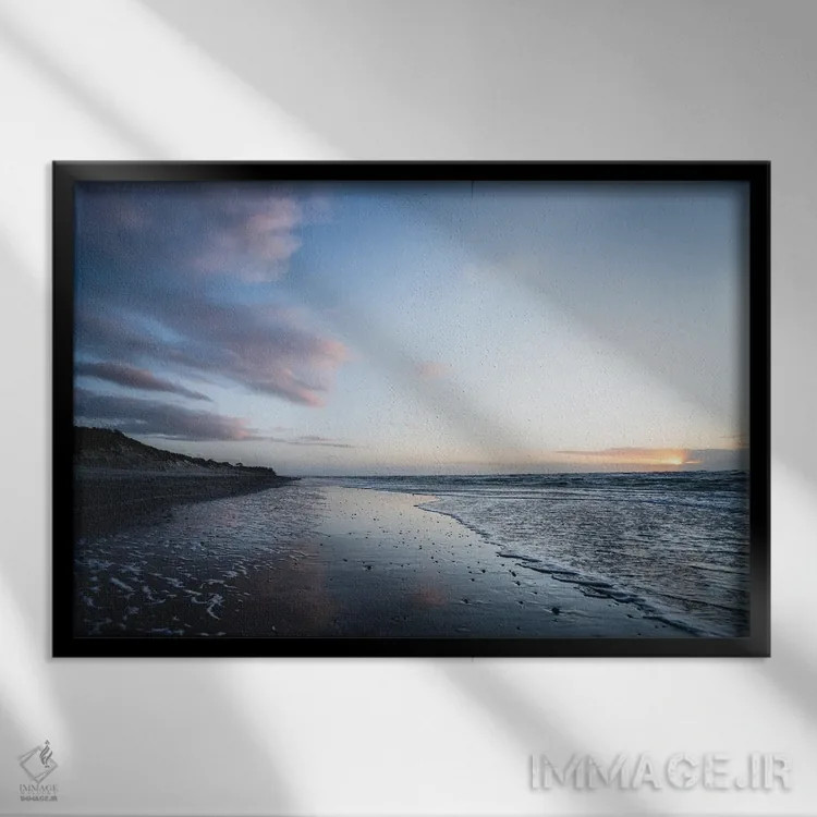 تابلو آخرین پرتوهای خورشید اثر فابیان فورتمن - نمای قابدار مشکی