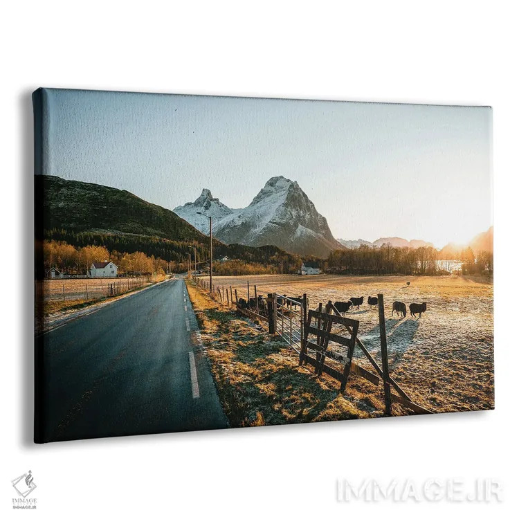 تابلو غروب یخزده اثر فابیان فورتمن - نمای پرسپکتیو محصول