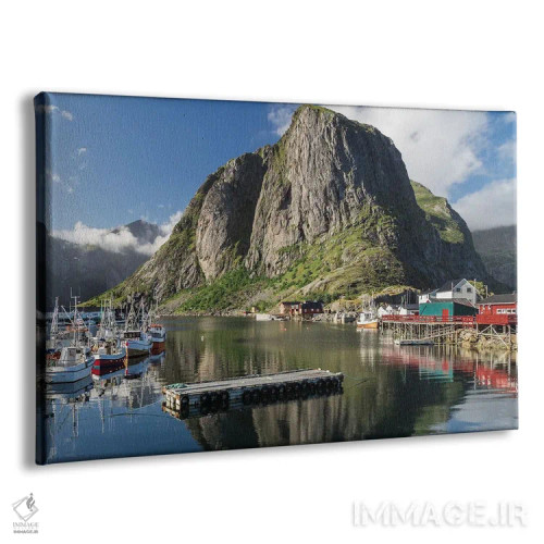 تابلو بندر نروژ اثر فابیان فورتمن - نمای پرسپکتیو محصول
