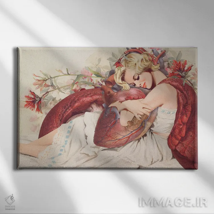 تابلو سقوط اثر اف اف او آرت (استودیو هنری) - نمای روبهرو روی دیوار