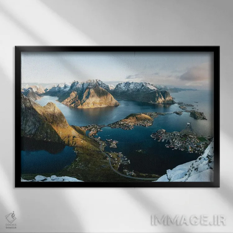 تابلو بهترین منظره اروپا اثر فابیان فورتمن - نمای قابدار مشکی