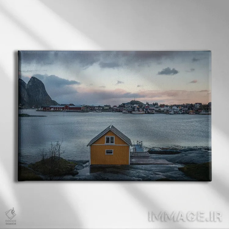 تابلو دفتر خانگی ماهیگیر اثر فابیان فورتمن - نمای روبهرو روی دیوار