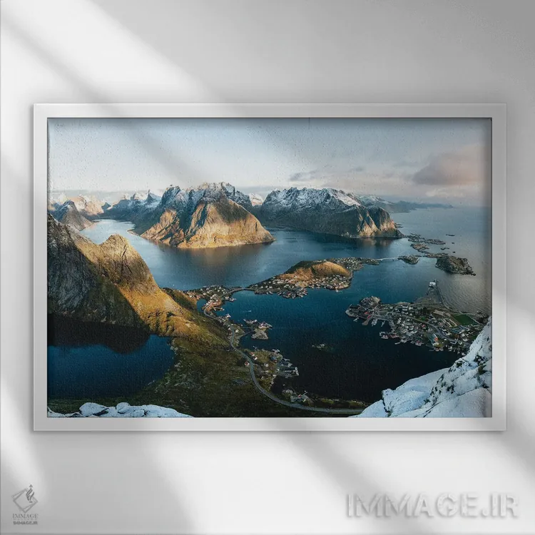 تابلو بهترین منظره اروپا اثر فابیان فورتمن - نمای قابدار سفید