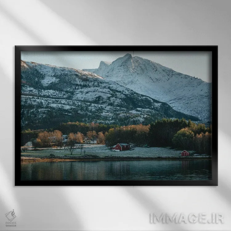 تابلو روزهای سردتر اثر فابیان فورتمن - نمای قابدار مشکی