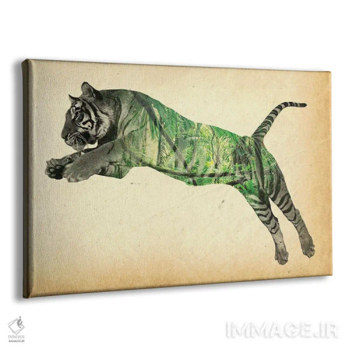 تابلو ببر با نوردهی دوگانه اثر فیشرکرافت (استودیوی خلاقانه) - نمای پرسپکتیو محصول