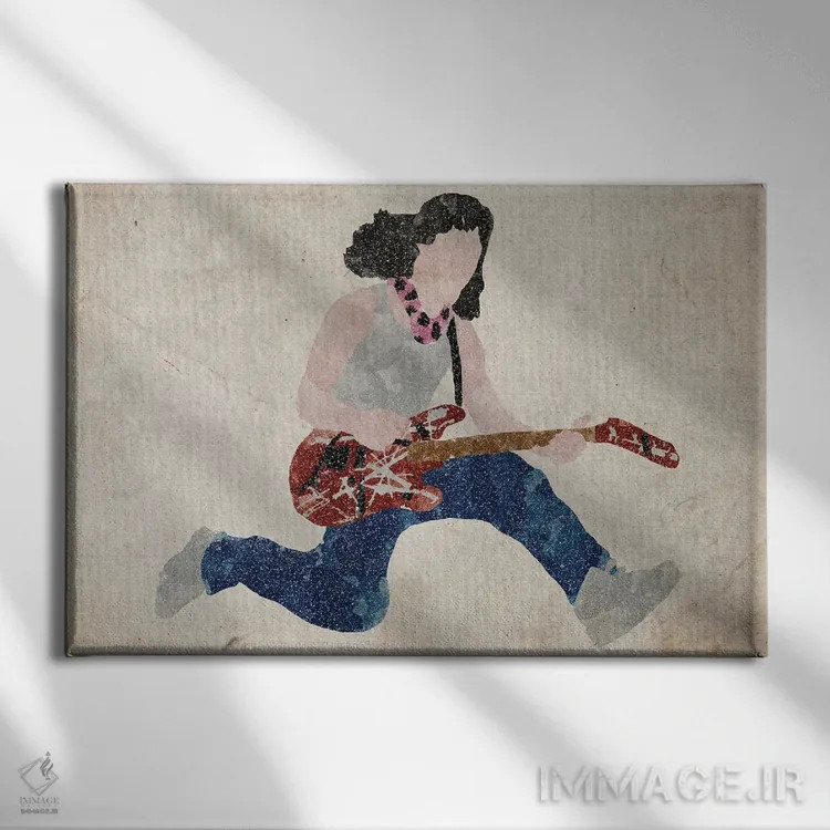 تابلو ون هِیلن (گروه موسیقی راک) اثر فیشرکرافت (استودیوی خلاقانه) - نمای روبهرو روی دیوار