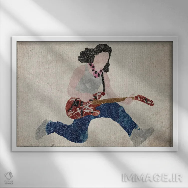 تابلو ون هِیلن (گروه موسیقی راک) اثر فیشرکرافت (استودیوی خلاقانه) - نمای قابدار سفید