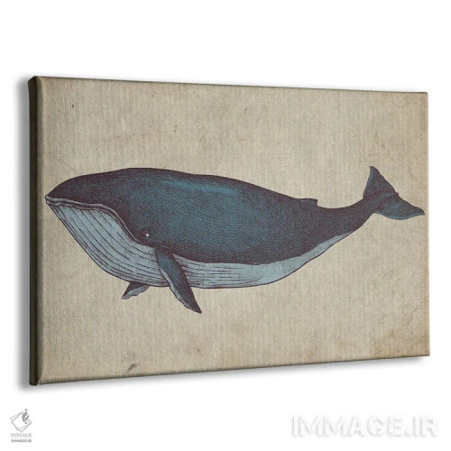 تابلو طرح نهنگ قدیمی اثر فیشرکرافت (استودیوی خلاقانه) - نمای پرسپکتیو محصول