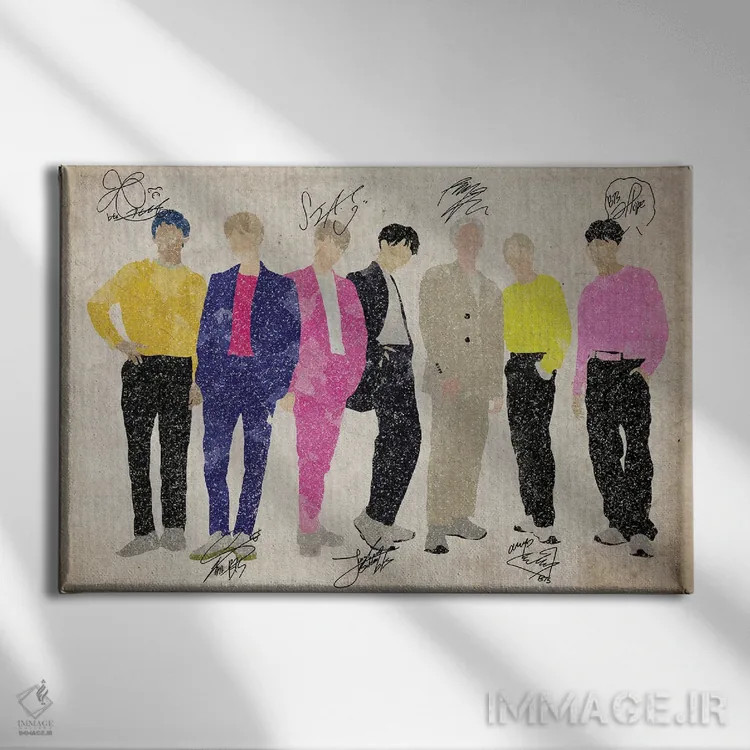 تابلو بیتیاس (بنگتن بویز) سرخوشی اثر فیشرکرافت (استودیوی خلاقانه) - نمای روبهرو روی دیوار