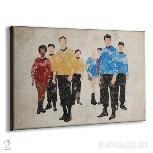 تابلو بازیگران سری اصلی پیشتازان فضا اثر فیشرکرافت (استودیوی خلاقانه) - نمای پرسپکتیو محصول