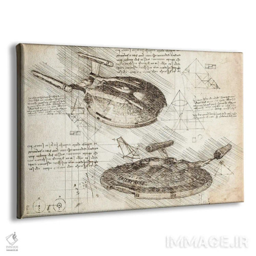 تابلو پیشتازان فضا: انایکس-۰۱ اینترپرایز (سپیا) اثر فیشرکرافت (استودیوی خلاقانه) - نمای پرسپکتیو محصول