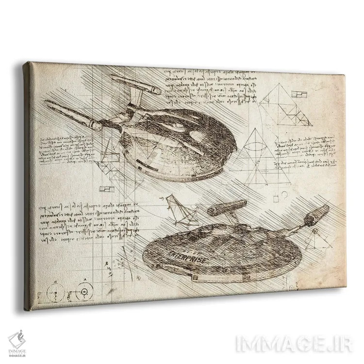 تابلو پیشتازان فضا: انایکس-۰۱ اینترپرایز (سپیا) اثر فیشرکرافت (استودیوی خلاقانه) - نمای پرسپکتیو محصول