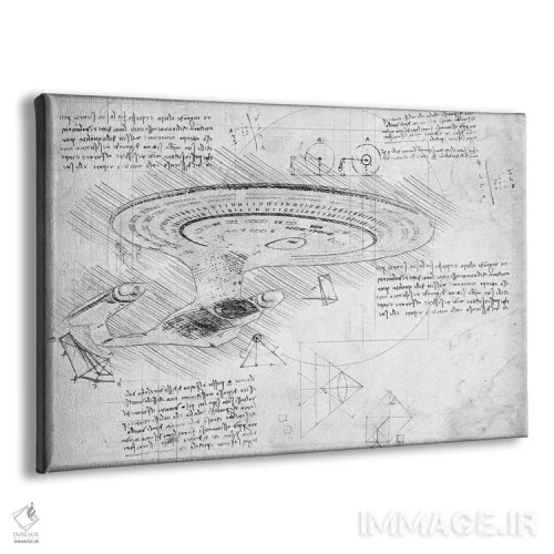 تابلو پیشتازان فضا: نسل بعدی (سیاهوسفید) اثر فیشرکرافت (استودیوی خلاقانه) - نمای پرسپکتیو محصول