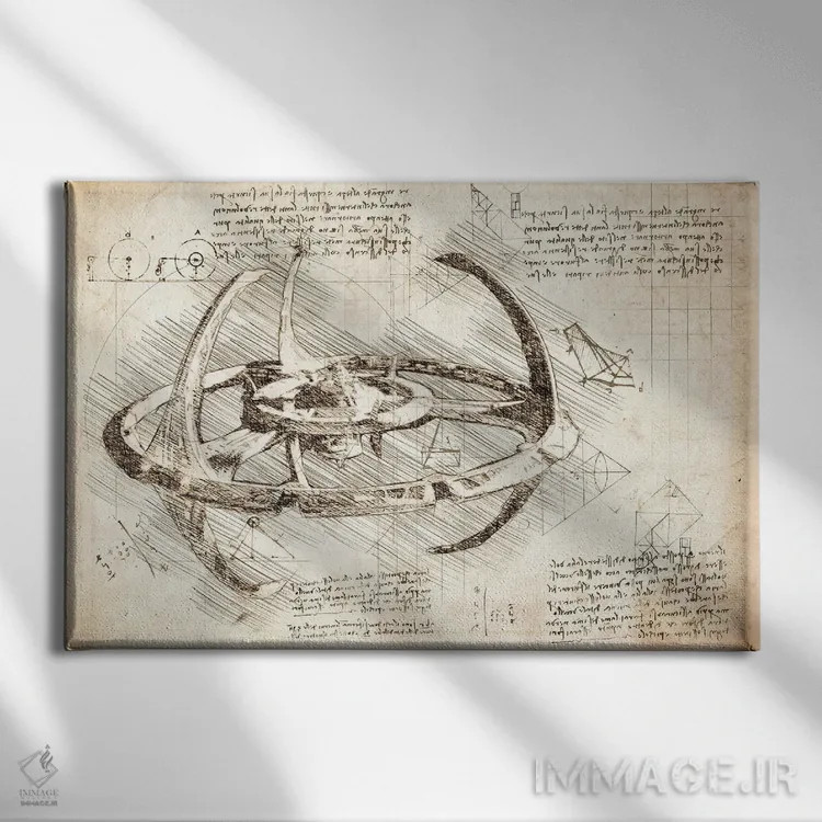 تابلو پیشتازان فضا: دیپ اسپیس ناین (سپیا) اثر فیشرکرافت (استودیوی خلاقانه) - نمای روبهرو روی دیوار