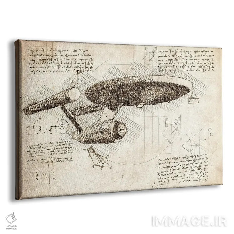 تابلو پیشتازان فضا: سری اصلی (سپیا) اثر فیشرکرافت (استودیوی خلاقانه) - نمای پرسپکتیو محصول