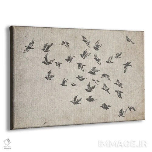 تابلو گروه پرندگان اثر فیشرکرافت (استودیوی خلاقانه) - نمای پرسپکتیو محصول