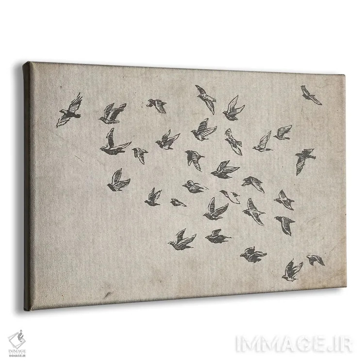تابلو گروه پرندگان اثر فیشرکرافت (استودیوی خلاقانه) - نمای پرسپکتیو محصول