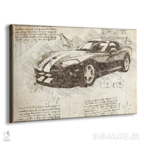 تابلو دوج وایپر ZB I ماسل کار ۲۰۰۳ سپیا اثر فیشرکرافت (استودیوی خلاقانه) - نمای پرسپکتیو محصول