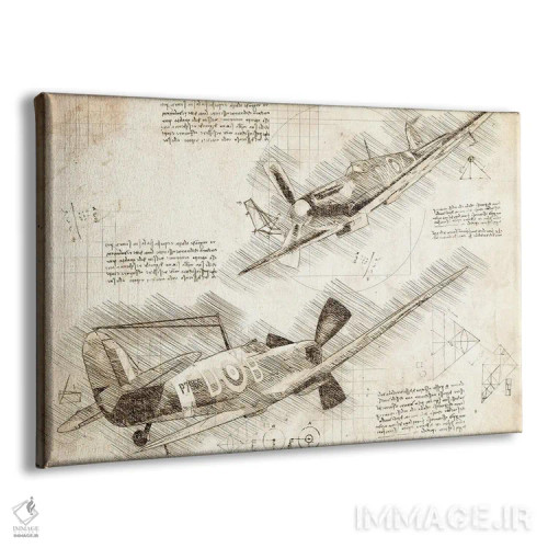 تابلو هواپیمای RAF اسپیتفایر سپیا (نیروی هوایی) اثر فیشرکرافت (استودیوی خلاقانه) - نمای پرسپکتیو محصول
