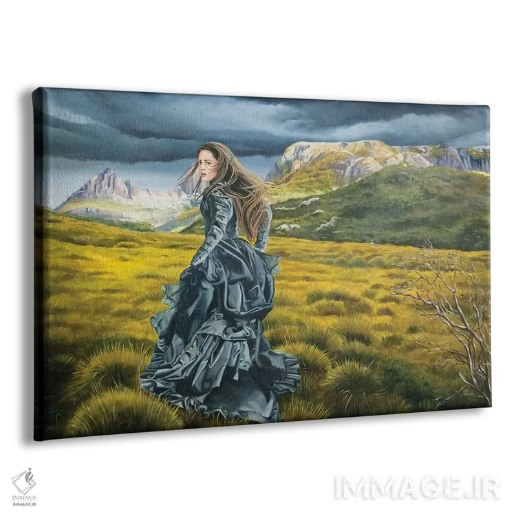 تابلو بیابان قلب اثر فیونا فرانسوا - نمای پرسپکتیو محصول