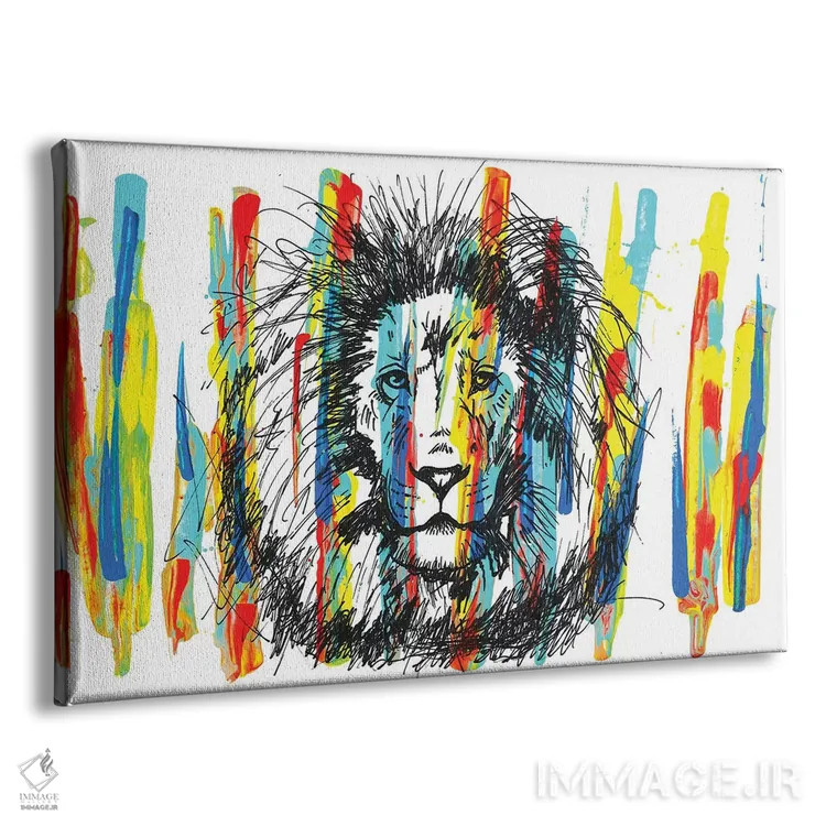 تابلو لئون I (شیر) اثر فرانک باندا - نمای پرسپکتیو محصول