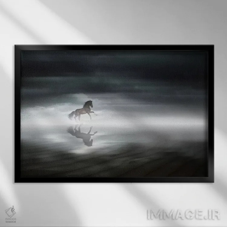 تابلو در میان هیچجا اثر فرانک باندا - نمای قابدار مشکی