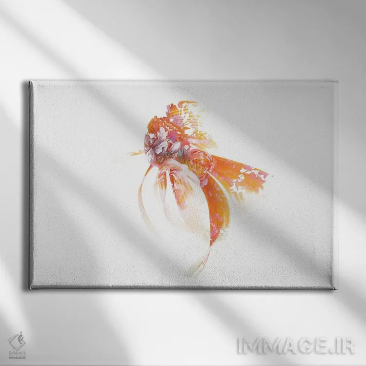 تابلو کوی I (ماهی کوی) اثر فرانک باندا - نمای روبهرو روی دیوار