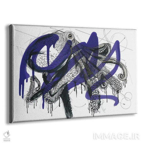 تابلو صخره مرجانی اختاپوس اثر فرانک باندا - نمای پرسپکتیو محصول