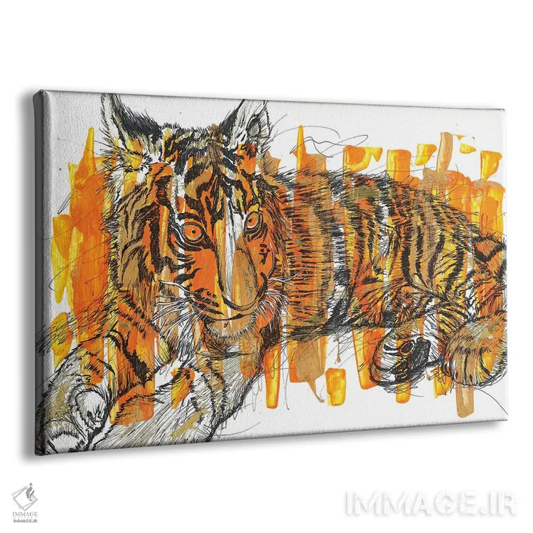 تابلو ببر (Tigre) اثر فرانک باندا - نمای پرسپکتیو محصول