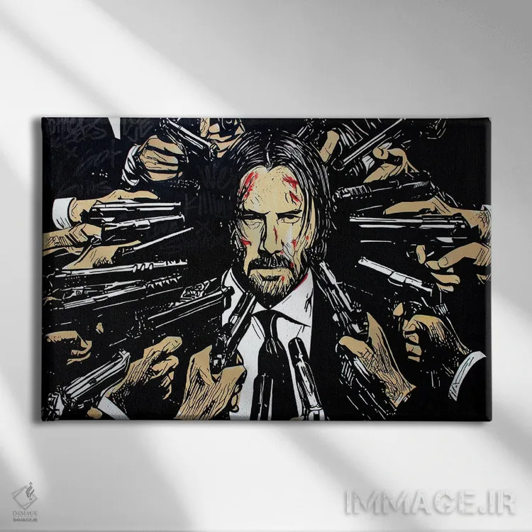 تابلو شجاعت موفقیت میآورد (شعار لاتین) اثر فرانک باندا - نمای روبهرو روی دیوار