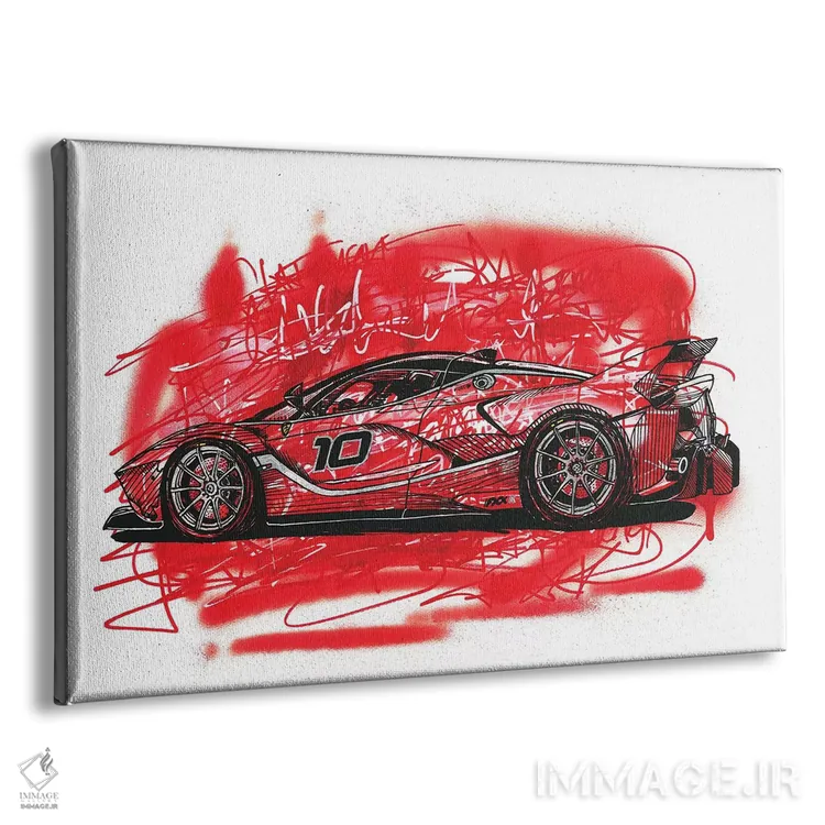 تابلو لا فراری FXX K (خودرو) اثر فرانک باندا - نمای پرسپکتیو محصول